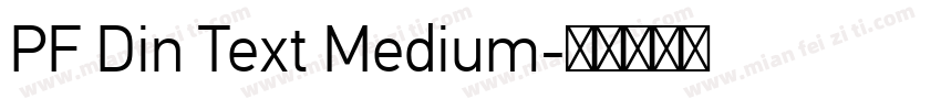 PF Din Text Medium字体转换